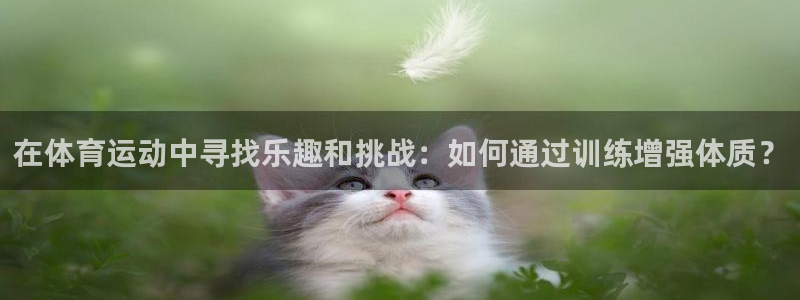 速播体育网：在体育运动中寻找乐趣和挑战：如何通过训练增强体质？
